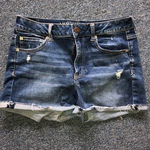 Jean shorts high rise super stretch
